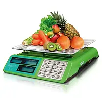 Ваги електронні торговельні металеві кнопки BITEK BT-982S 6939 з акумулятором 55 кг 4В