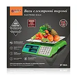Ваги електронні торговельні металеві кнопки BITEK BT-982S 6939 з акумулятором 55 кг 4В, фото 3