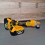 Професійна акумуляторна шліфмашина DeWalt DCG406Nt в кейсі Кутова АКБ болгарка 48V 6.0AH, фото 3