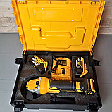 Професійна акумуляторна шліфмашина DeWalt DCG406Nt в кейсі Кутова АКБ болгарка 48V 6.0AH, фото 10