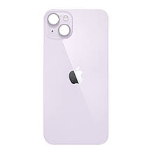 Задня кришка (скло) iPhone 14 purple (big hole)