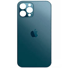 Задня кришка (скло) iPhone 12 Pro pacific blue (big hole) (оригінал завод)