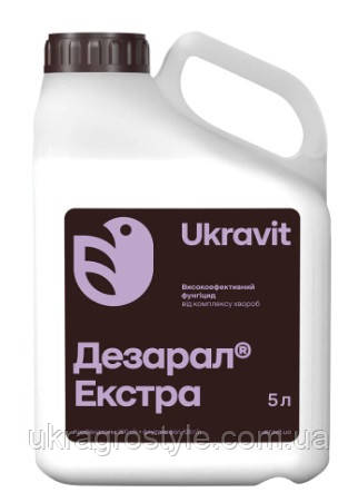 Фунгіцид Дезарал Екстра 5л для захисту посівів зернових колосових культур від широкого спектру хвороб.