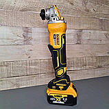 Професійна акумуляторна шліфмашина DeWalt DCG406Nt в кейсі Кутова АКБ болгарка 48V 6.0AH, фото 9