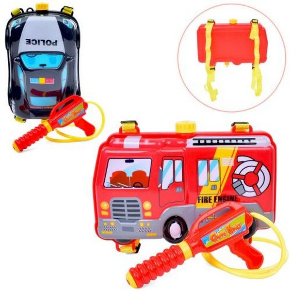 Водний автомат із балоном Поліцейська/Пожежна машина P3038-40-1, фото 1