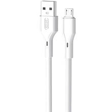USB-кабель XO NB230 Rock Series, microUSB 2.4A білий