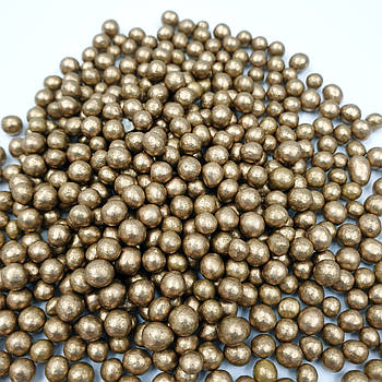 Рисові кульки глазуровані Бронзові 5 мм 50 г (розвіс)