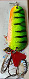 Блешня коливалка (колебалка) Condor Fire Tiger/ Chrome 24 г 67 мм яскрава, фото 2