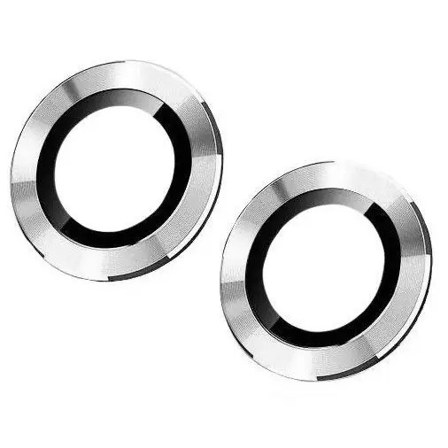 Скло камери iPhone 12/ iPhone 12 mini з рамкою white (комплект 2шт)