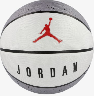 М'яч баскетбольний Nike JORDAN PLAYGROUND 2.0 8P DEFLATED CEMENT GREY/WHITE/BLACK/FIRE RED size 7 original