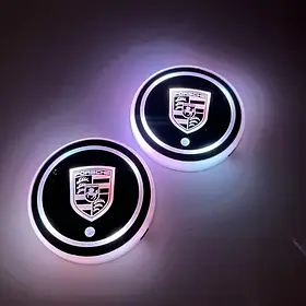 Пі дсвітка в підстаканник з логотипом Porsche, 2 шт