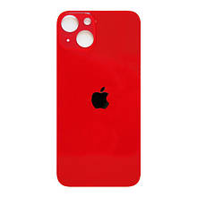Задня кришка (скло) iPhone 13 red (big hole)
