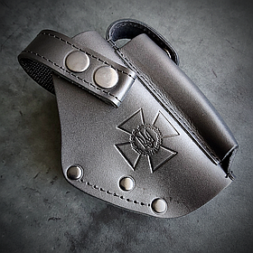 Шкіряна кобура DOT-ARMS для FORT 12/17/20 (права/ліва), чорна, тиснення "СБУ"