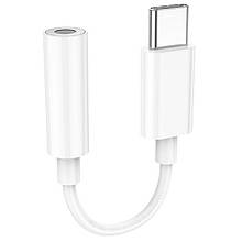 Перехідник Hoco LS35 Type- C to 3.5mm digital audio converter white