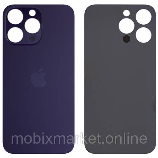 Задня кришка (скло) iPhone 14 Pro Max deep purple (big hole) (оригінал завод)