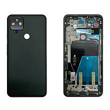 Задня кришка Google Pixel 5a black (Original PRC) (зі склом камери)