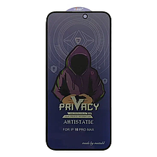 Скло iPhone 16 Pro Max Mietubl Privacy (антишпигун) чорне, без упаковки