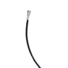 Силіконовий багатожильний гнучкий дріт AWG 22 black (1 метр)