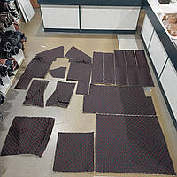 Обшивка великої кабіни МТЗ старого зразка чорний ромб червона нитка