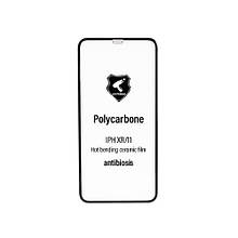 Захисна плівка iPhone XR (2018)/11 6.1 (3D, чорна) Polycarbone