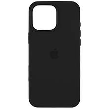 Silicone case for iPhone 16 Pro Max (18) black (закритий низ)