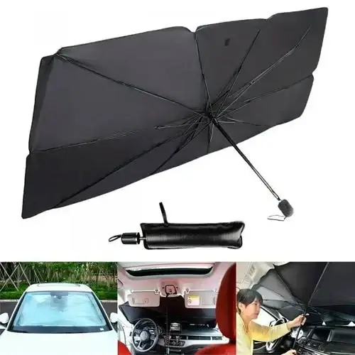 Автомобільна сонцезахисна парасолька для лобового скла SunShield 65 *110 см WL- 2391