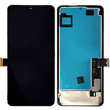 Дисплей Google Pixel 8 Pro в зборі з сенсором та рамкою black service orig
