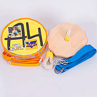 Качеля дитяча з дерева тарзанка спортивна підвісна «ЕЛІТ ЛАК», в подарунок фірмовий ранець A4