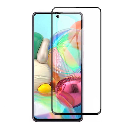Скло Samsung A515/A525/A536 Galaxy A51 2020/A52 2021/A53 (Karerte Anti-static/6D, black) без упаковки