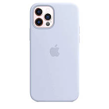 Silicone case for iPhone 12 Pro Max (15) Light Lilac (закритий низ)