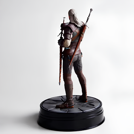 Фігурка Геральта з Рівії The Witcher 3 — статуетка Відьмака 26 см, іграшка Geralt у коробці, фото 2