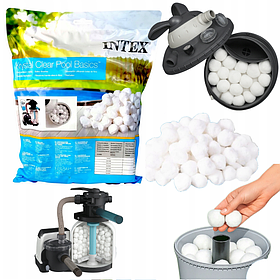 Фільтрувальні кульки Intex 29045 для пісочних фільтрів, 500 г