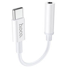 Перехідник Hoco LS30 Type- C to Jack 3.5 (F) 0.115m білий