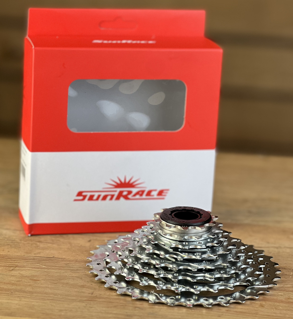 Касета на велосипед SunRace CSM55 8AV U, 8 швидкостей, 11-34T, Zinc