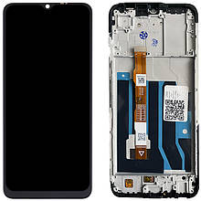 Дисплей Vivo Y21/Y21s в зборі з сенсором та рамкою black (оригінал завод)