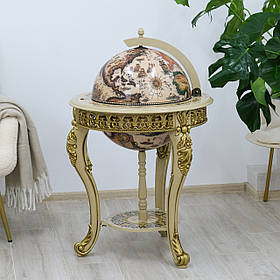 Глобус-бар великий підлоговий шикарний подарунок шефу | Діаметр 45 см