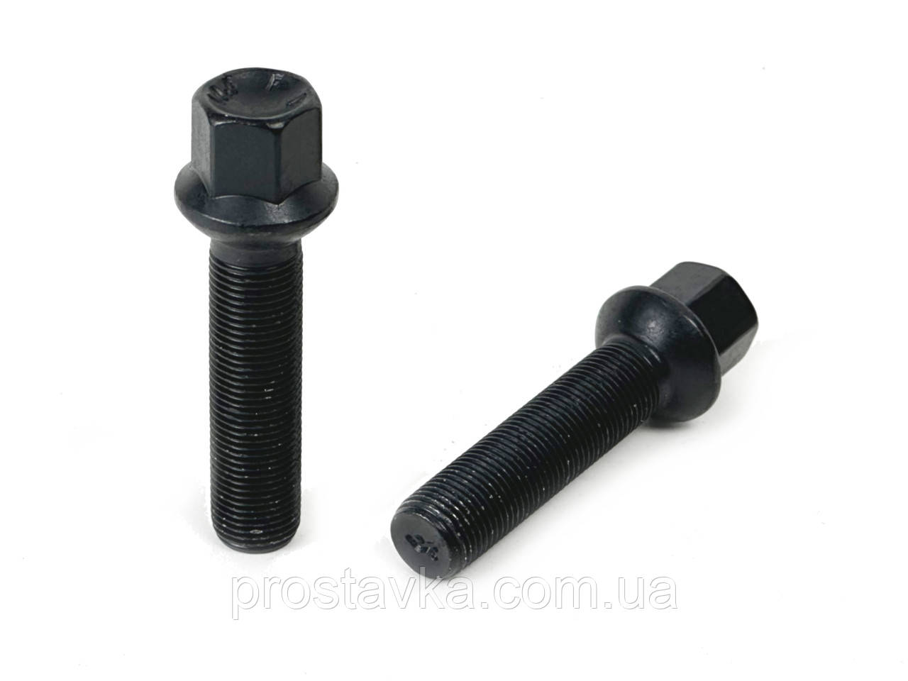 Болт FARAD | Болт M14х1.25х53 Сфера Цинк Ключ 17 Чорний, фото 1