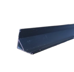 LED — профіль накладний кутовий 16х16 2 м Чорний матовий