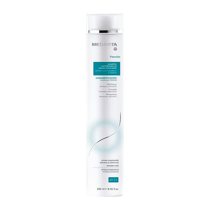 Інтенсивний шампунь Medavita Puroxine Instant Anti-Dandruff Shampoo проти лупи миттєвої дії, 250 мл, фото 1