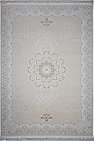 Турецький ворсовий килим кремовий прямокутний 1.5 на 2.3 м FINO 07013A