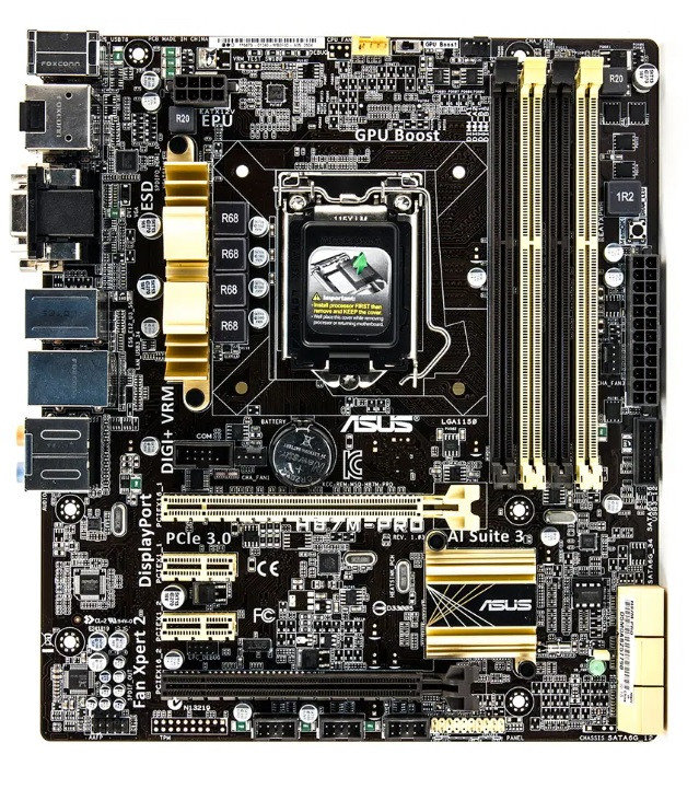 НАДІЙНА ПЛАТА s1150 ASRock H87M PRO4 HDMI c ( 4 СЛОТА ПАМ'ЯТІ DDR3 ) / USB 3.1 / SATA3 LGA 1150 з ГАРАНТІЄЮ