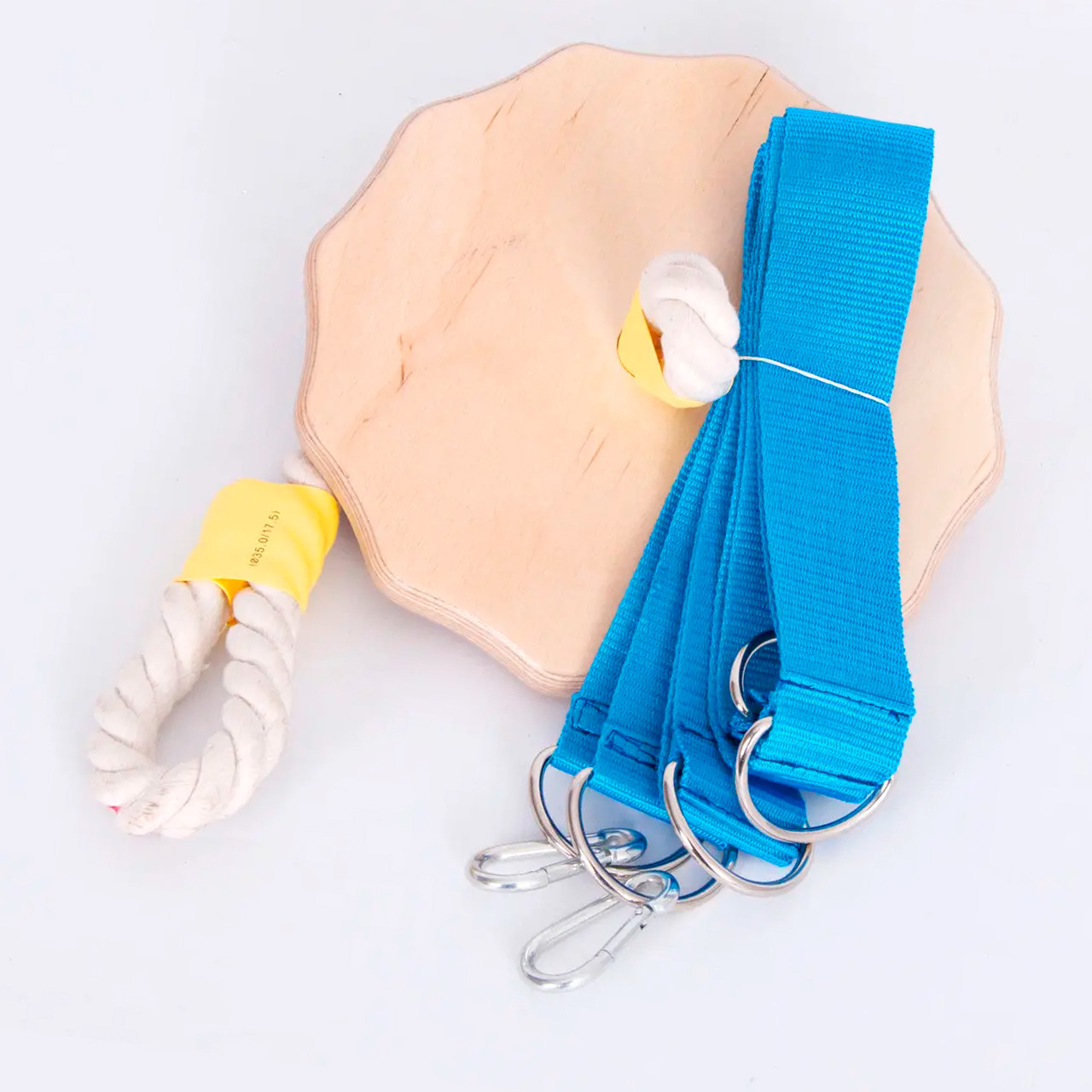 Качеля дитяча з дерева тарзанка спортивна підвісна «ЕЛІТ ЛАК», в подарунок фірмовий ранець Among Us, фото 1