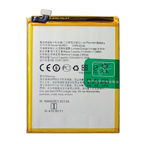 АКБ OPPO A73/F3/F5/A77/A77M/A77T/A73S/A73M/A73T (BLP631) (AAAA) без лого, фото 1