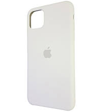 Silicone case for iPhone 11 ( 9) white (закритий низ)