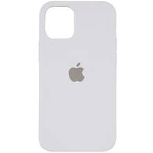 Silicone case for iPhone 15 ( 9) white (закритий низ)