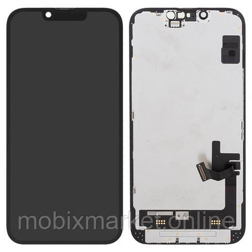 Дисплей iPhone 14 в зборі з сенсором та рамкою black (оригінал завод)