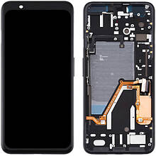 Дисплей Google Pixel 4 в зборі з сенсором та рамкою black service orig