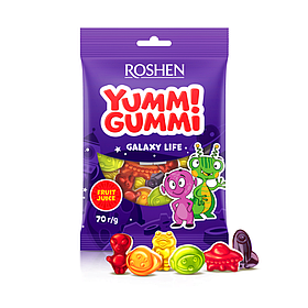 Желейні цукерки Roshen Yummi Gummi Galaxy Life 70г
