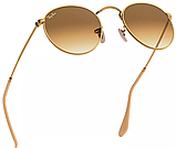 Жіночі сонцезахисні окуляри Ray ban round 3447 112/51 LUX, фото 5