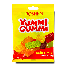 Желейні цукерки Roshen Yummi Gummi Smile Mix 70г